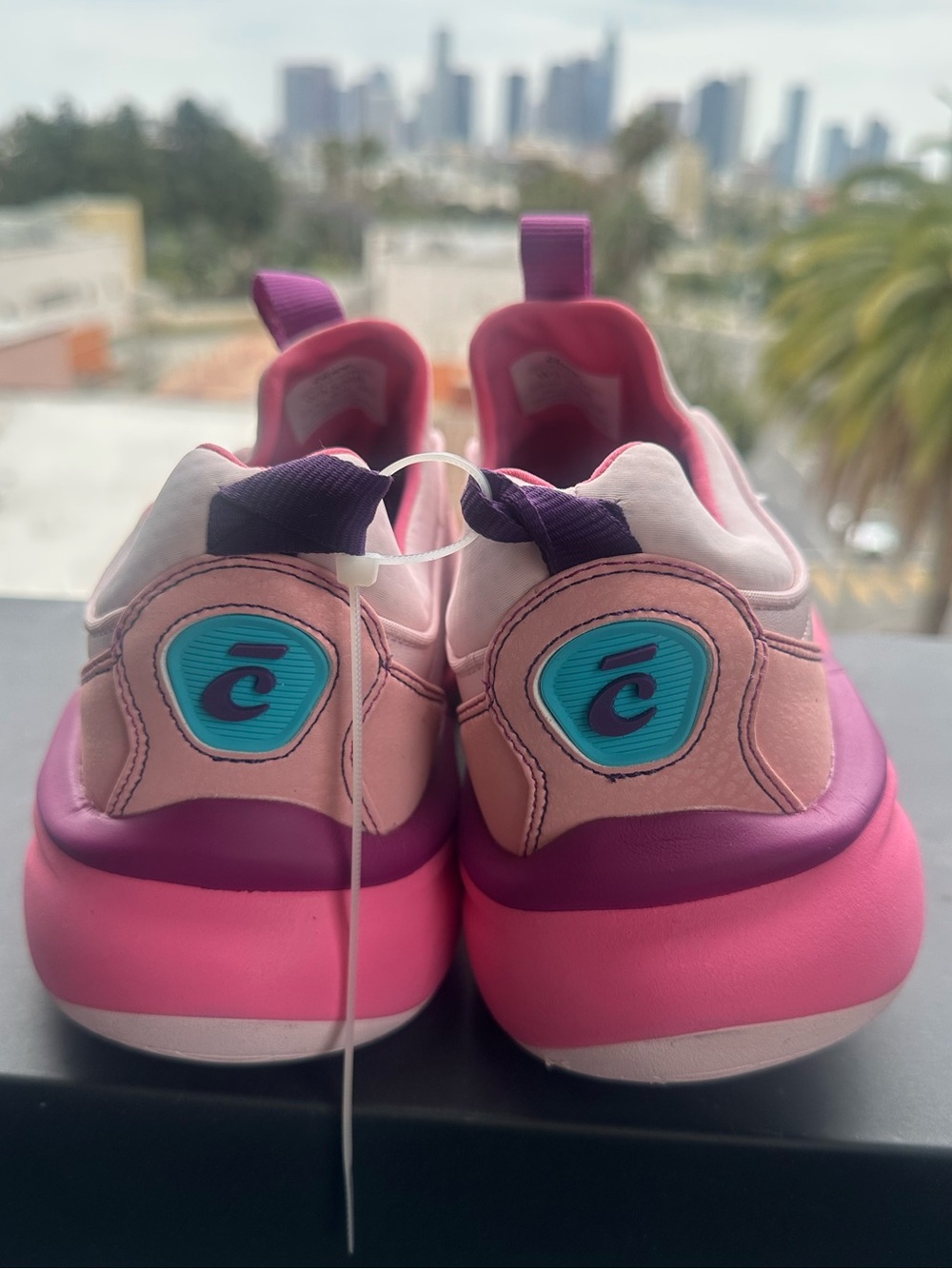 Clove Prima Pink Purple Slip Resistant Sneaker | W9.5 / M8 - Picture 4 of 10